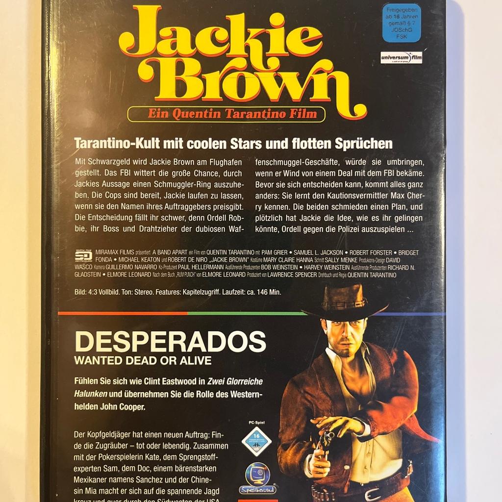 Jackie Brown DVD
Desperados PC

Käufer zahlt Versand