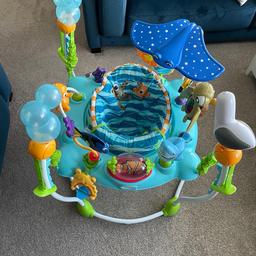 Bought for £94.99. In perfect condition for a new home. Bouncer and activity centre.
