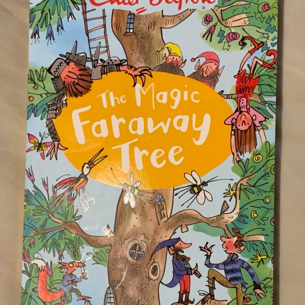 The Magic Faraway Tree by Enid Blyton.

Original Price: £6.99

Embark on a magical adventure with "The Magic Faraway Tree" by Enid Blyton, a timeless tale that ignites the imagination. Join siblings Joe, Beth, and Frannie as they explore the enchanting realms of the Faraway Tree, encountering whimsical lands and charming characters along the way. Blyton's captivating storytelling takes readers on a journey where dreams come alive and every chapter is filled with wonder. Dive into this beloved classic and experience the magic of friendship, discovery, and endless adventure.

Cash only.