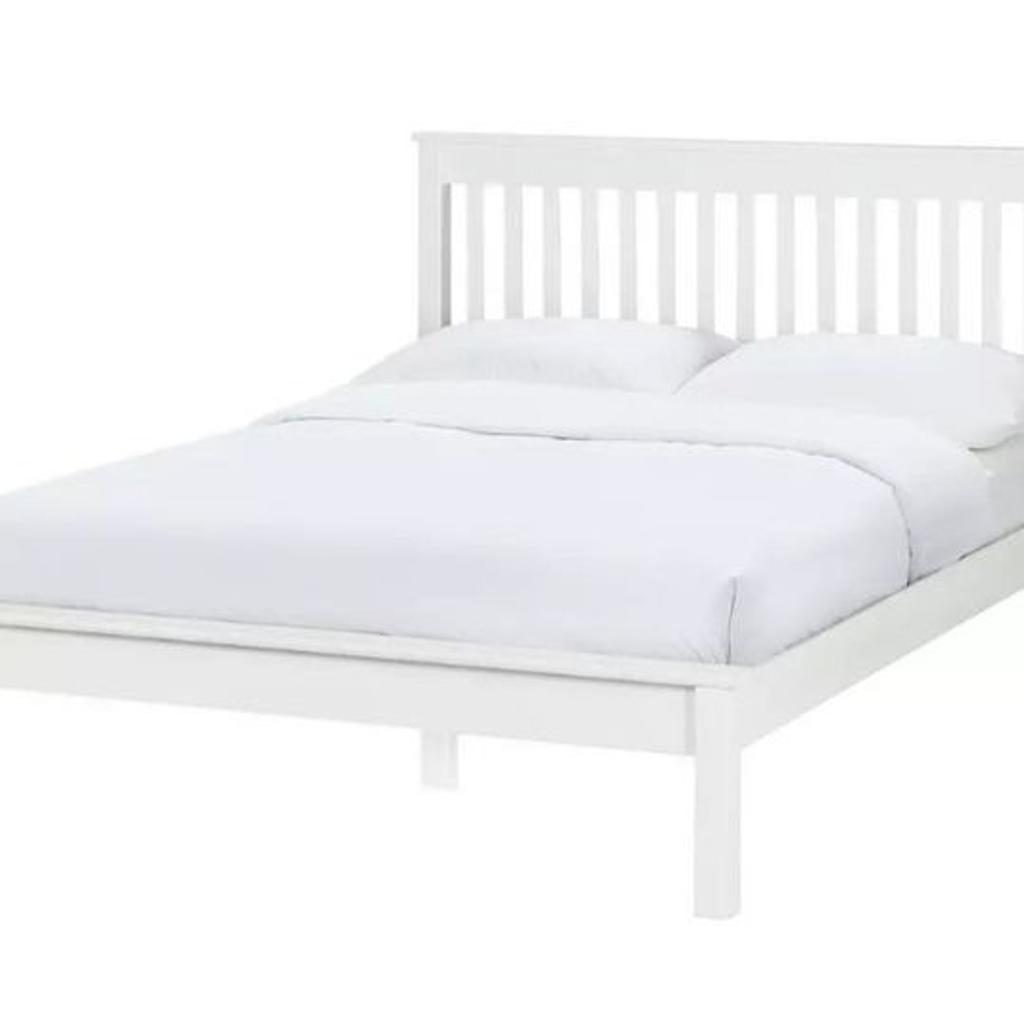 Habitat Aspley King Size Bed Frame - White

Mattress not included

🔶New/other. Flat packed in the box🔶

Wooden frame
Base with wooden slats
No storage
Size W162, L213, H102cm
Height to top of side rail 22cm
22cm clearance between floor and underside of bed
Weight 34.9kg

🔶Check our other items🔶
