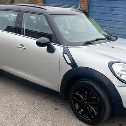 🌟Beautiful Mini Countryman,Cooper for sale🌟

Automatic gearbox,
☀️Electric Sunroof ☀️
 Start Stop ignition,
 Low mileage 35,556miles,
 Metallic silver,
 Black 18” alloy wheels,
 🌟2 brand new wheels put on in February🌟
 1.6. Petrol,
 64 plate,
 Luxury leather seats,
 Electric mirrors front and back,
 Rare digital radio, DAB, Sat Nav,
 Central locking,
 4 cup holders,
LED ambient lighting,multicolours to choose from,

Beautiful car that drives extremely well, has been well looked after,
With 2 brand new wheels done in February,
Mot expires in November 2025,
Comes with part service history,
my private plate will be replaced with original reg,
HX64OYT