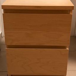 Ikea Malm Kommode mit 2 Schubladen, sehr guter Zustand, in Buche