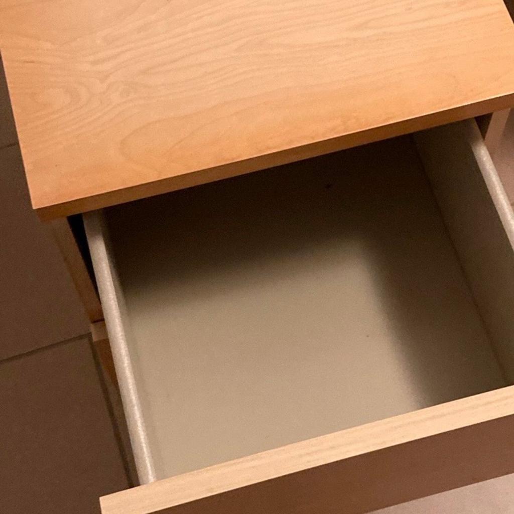 Ikea Malm Kommode mit 2 Schubladen, sehr guter Zustand, in Buche