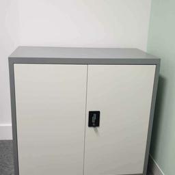 Metal storage unit, lockable and with key 
45cm x 90cm x 90cm

COLLECTION ONLY