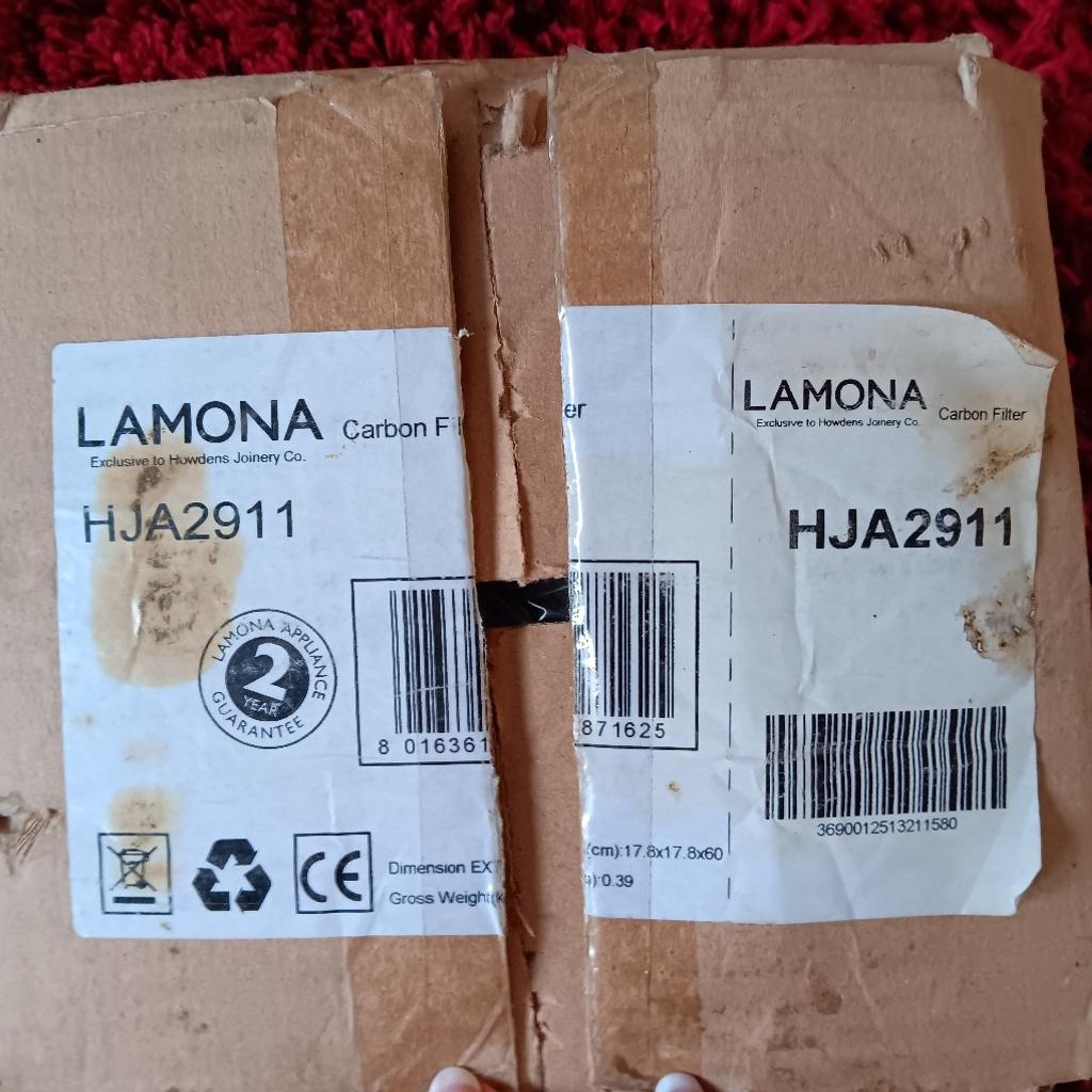 Donated to sell for Lupus charity. Unused pack of 2 Lamona cooker hood filters, HJA2911 cost around £15. Collect from Streetly