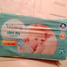 pack of 56 nutmeg nappies size 3 new collection willenhall west midlands