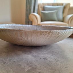 silverina istanbul handmade glass bowl using genuine 99% silver. brand new. ideal for coffee table/console table decor.