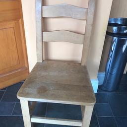 6 Pine farmhouse chairs and table 160cm long. May need some work to refresh. Will accept any reasonable offers