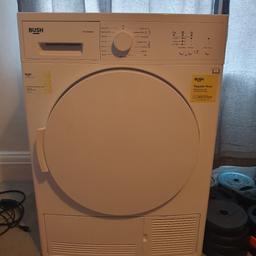 Bush 7kg Tumble dryer condenser TD7CNBCW white don't use no more since moved stored in spare room please note has a broken piece on the top no other issues