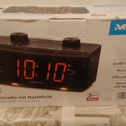 Verkaufe hier ein medion uhrenradio mit USB und nachtlicht das Radio ist noch original verpackt und wurde noch nie gebraucht war ein fehlkauf deswegen zu verkaufen bei Interesse bitte Nachricht an mich.