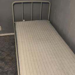 Brand new single bed comes with mattress.the mattress is brand new good for little kids
The bed won't be taking apart
Collection only
