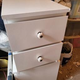 2 x IKEA malm 2 drawer bedside units. have handles that you can change. used but good condition. £20 each