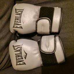 Used boxing gloves still loads of life jn them. The badly is slightly torn but still zips up
