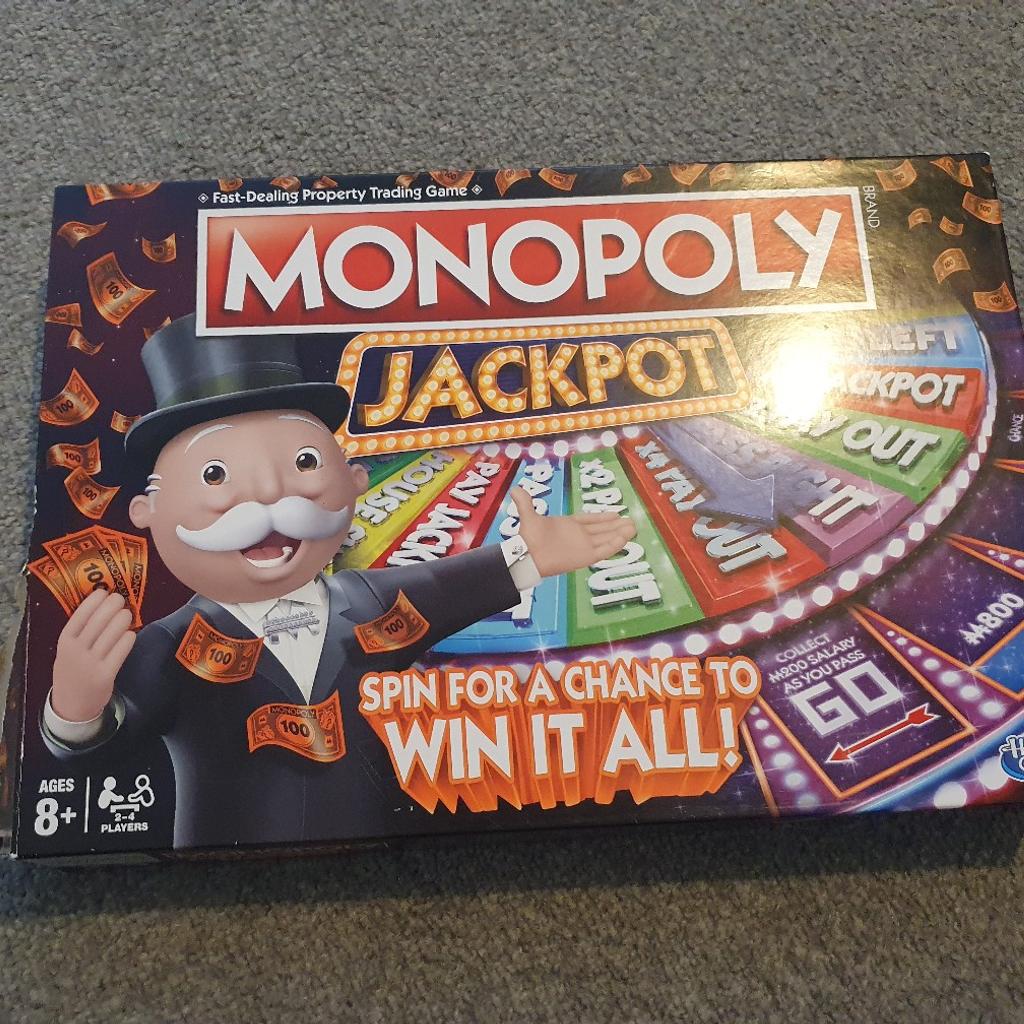 Bundle of board games all piece are accounted for except no dice with The best of TV and movies. Monoply voice banking and jackpot never played pieces still in sealed bags and box damaged on monoply jackpot can post please ask