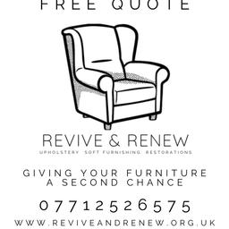Revitalise your living space with Revive & Renew! 🛋️✨

Our expert services include:
* Upholstery
* Soft Furnishing
* Furniture Restorations

Give your furniture a second chance to shine! Contact us for a FREE quote on:
📱07712526575
💻 reviveandrenew.org.uk

Elevate your home's style with our meticulous craftsmanship.

#reviveandrenew #furniture #upholstery #softfurnishing #restorations #GoFundMe