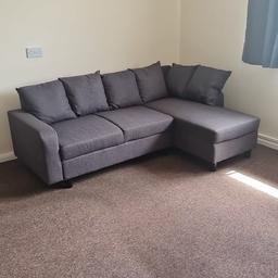 New sofa, only used a couple of times. Owned for 6months. In Good condition, easy to set up. Comes from a pet/smoke free home. 
