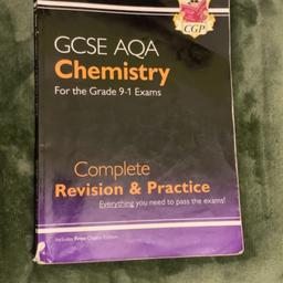 Good, but corners a bit worn out. Revision book covering all GCSE  AQA  chemistry topics including higher tier content & Triple Science content.

Collection from East London E10 or can post. Happy to combine postage on multi-buys.