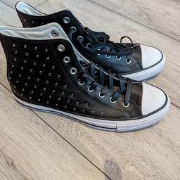 Brand new, never worn but with no box or tags. Unisex size 9 converse studded hi-tops