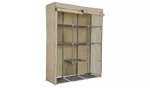 Buy & Sell West Yorkshire Bradford - Photos for Double Modular Metal Framed Fabric Wardrobe