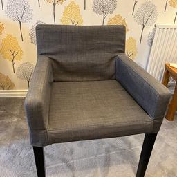 In very good condition, chair still on sale in Ikea for £125.00 and additional covers can be bought from Ikea for £25. Collection from Bowburn. From a smoke and pet free home. Any question please ask.