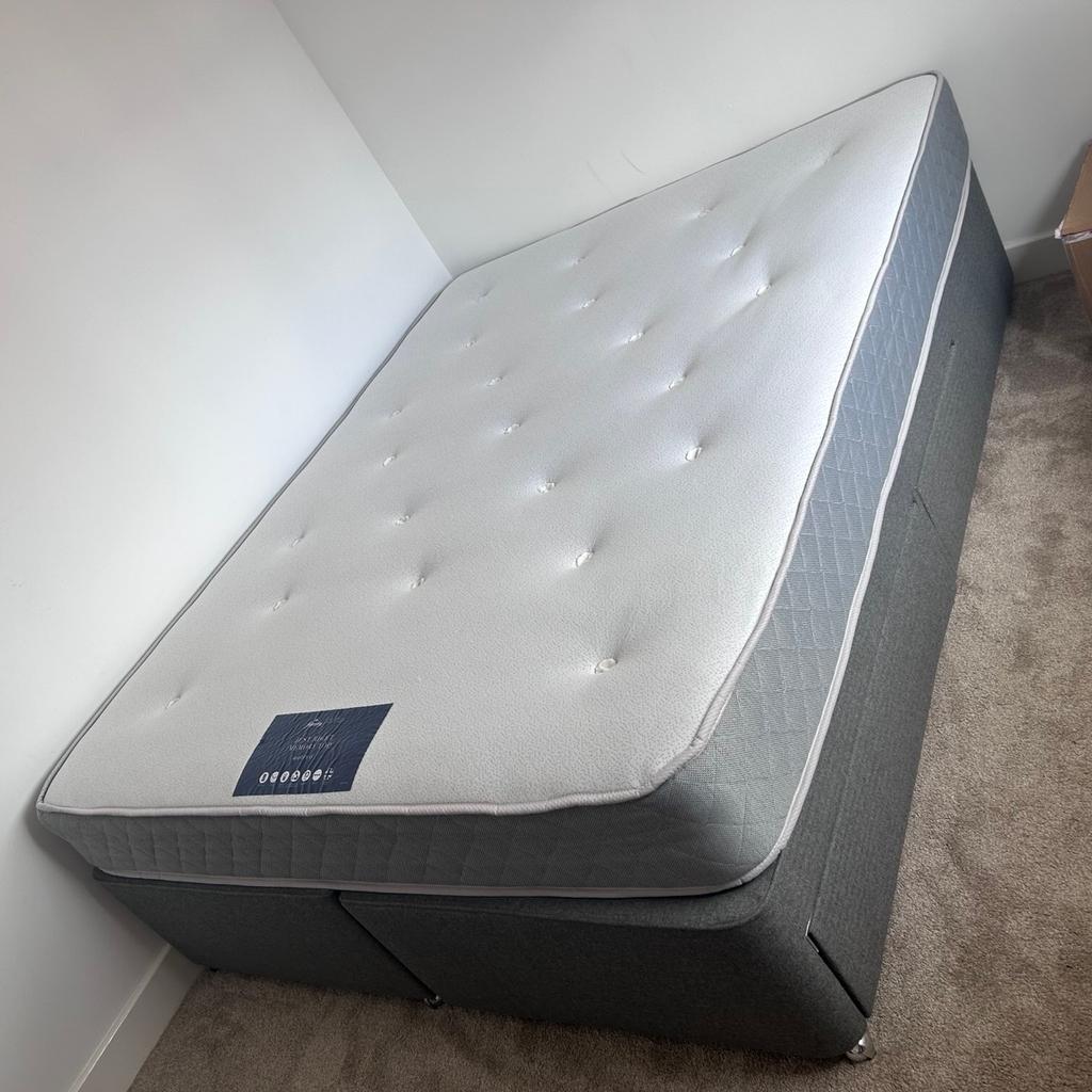 King size bed for sale. Mattress has only ever been used for 3 nights from brand new so is still in pristine condition.

Bed base was originally bought from Tempur directly around 5/6 years ago and hasn’t been used for the last 18 months. Still in perfect condition and has 2 draws either side of the frame. Base splits down into 2 parts for ease of transport.

Collection only - TF2 area.