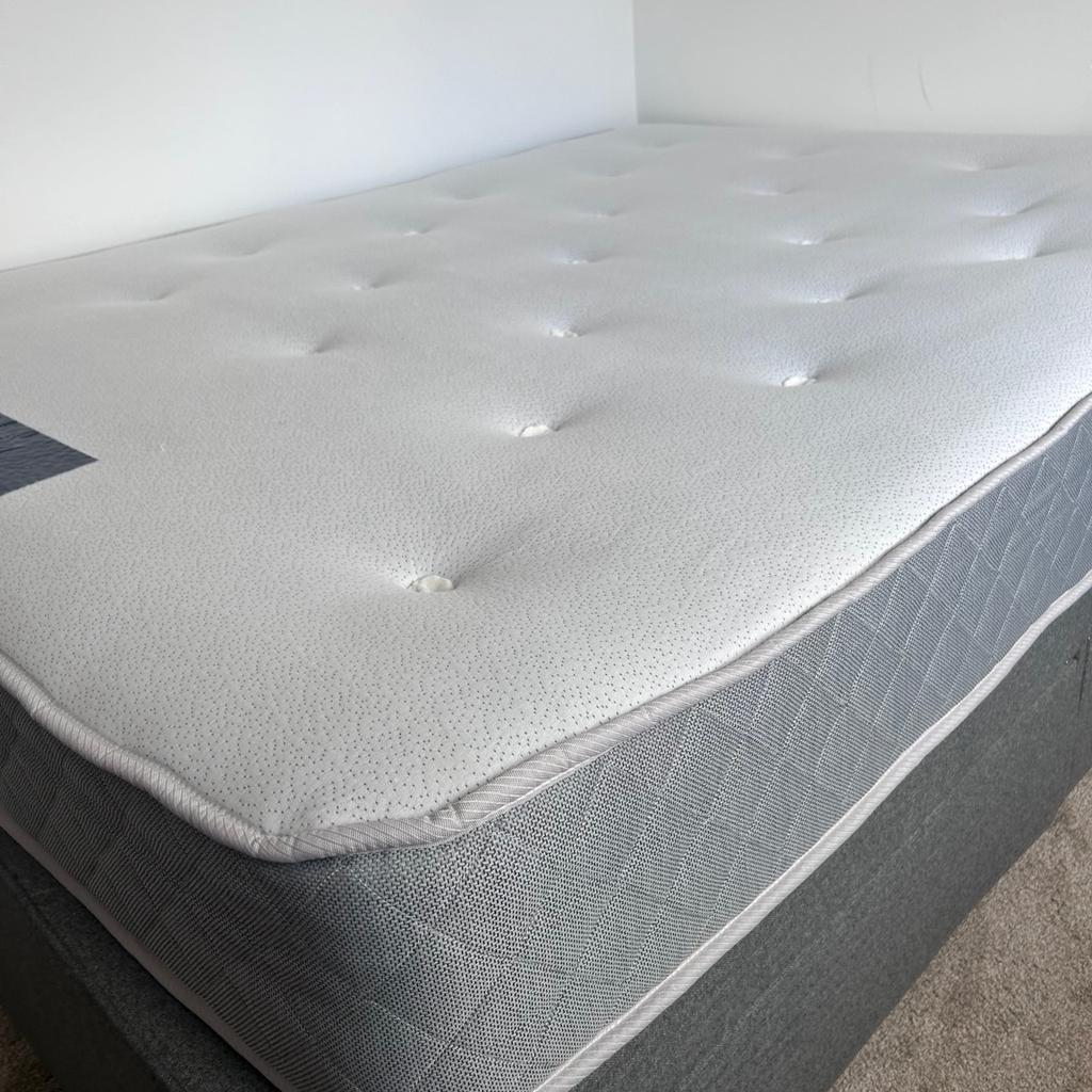 King size bed for sale. Mattress has only ever been used for 3 nights from brand new so is still in pristine condition.

Bed base was originally bought from Tempur directly around 5/6 years ago and hasn’t been used for the last 18 months. Still in perfect condition and has 2 draws either side of the frame. Base splits down into 2 parts for ease of transport.

Collection only - TF2 area.