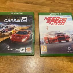 Games have only been used once or twice, great condition, no longer needed as we have a series s console 

NFS Payback - £8
Project Cars 2 - £8