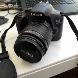 CANON 1300 D DSLR WITH 18-55 ZOOOM
WIFI ENABLED
VERY LITTLE USE
VERY GOOD CONDITION
CHARGER ,STRAP ,CAP,BATTERY INC