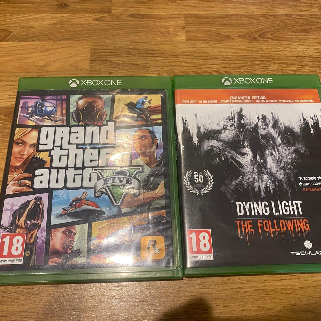 Gta been used a couple times, dying light rarely used, great condition for the both of them, selling as we have a series s console

Gta 5 - £15
Dying Light- £10