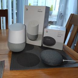 Google Home and Home mini. Good condition.