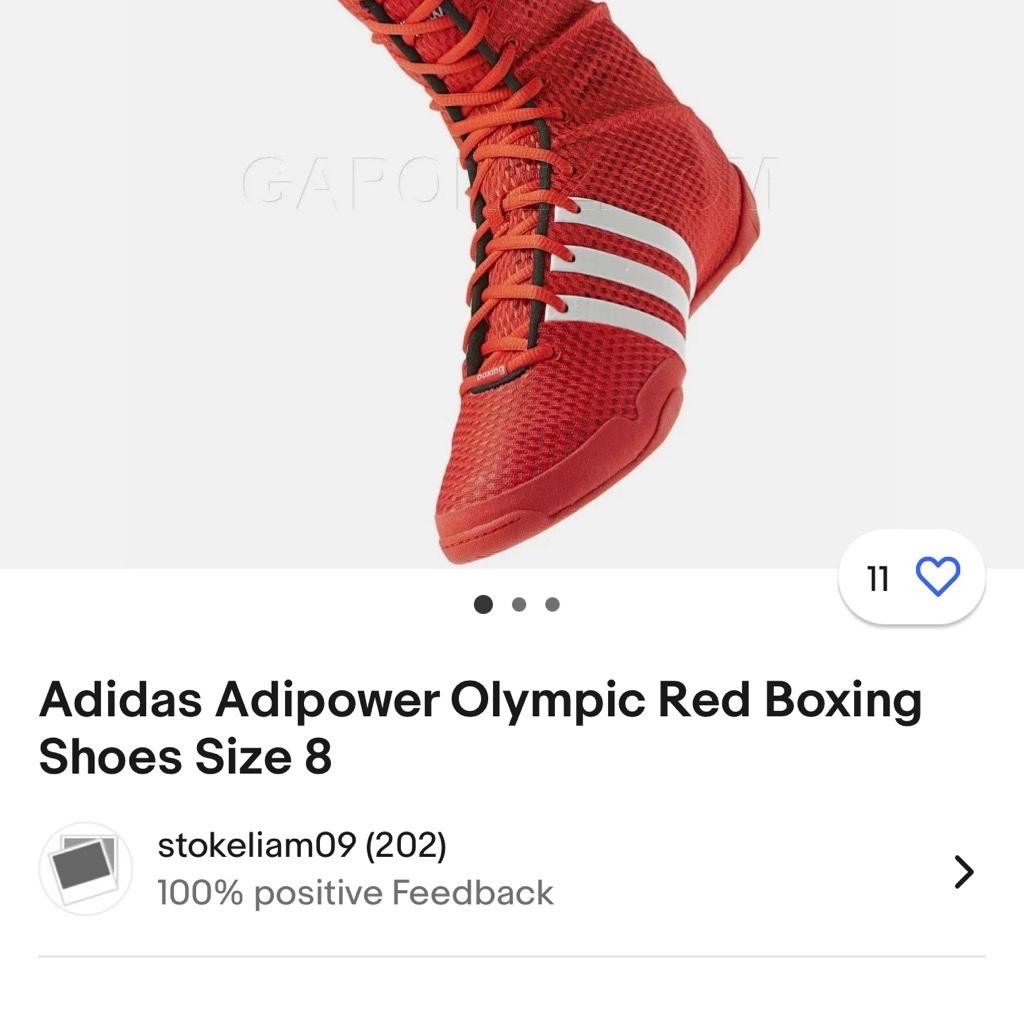 Aiba boxing shoes size 9, you wont find any in this design anymore limited edition, shoes are still like new only worn a few times. Brand new cost me £300