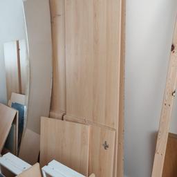 this wardrobe is dismantled and comes with instructions.

collection only