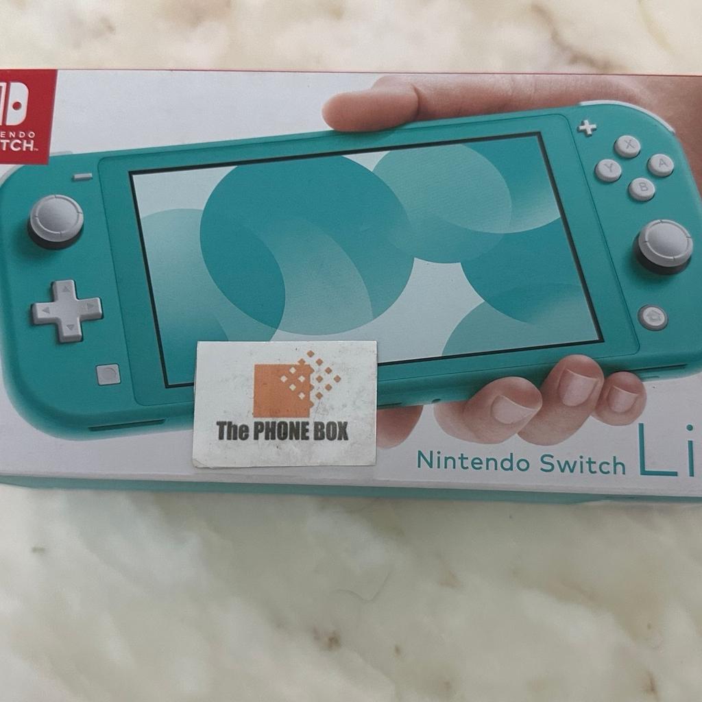 Nintendo Switch Lite in Turquoise. Hardly used so in excellent condition and boxed with charger. 6 months warranty. £125. Collection only from our shop in Ashton-in-Makerfield. Thanks.