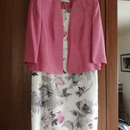Jacques Vert, jacket worn for a few hours but cleaned and dress new with tags, size 20 jacket and size 18 dress, top quality outfit, ideal for wedding, mother of the bride etc, £200 retail... Collection only