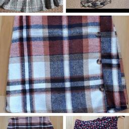 skirts, 1 shorts 1 skort, all fit 10/11- 11/12yrs excellent condition £2 each