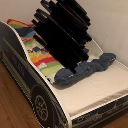 Autobett Kinderbett Jugendbett 80x160 | Polizei Polizeiauto Polizist Kinder Spielbett, mit Matratze und Lattenrost

Bett ist in gutem Zustand mit leichten Gebrauchsspuren