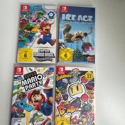 Verkaufe 4 spiele einzeln.
Super Mario Party 40€
Super Mario Wonder 40€
ICE Age 10€
Bomberman nicht mehr verfügbar