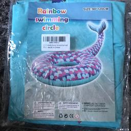 Mermaid tail swimming pool ring
Great for holiday or garden pool
Size 90x120cm
Brand new unused
Collection only No Holding No Returns check out my other items