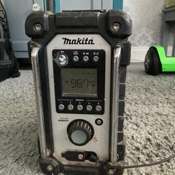 Makita radio with power lead , brilliant sound