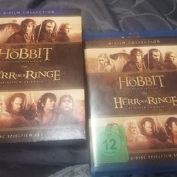 Blu ray DVD Collection mit Herr der Ringe und der Hobbit! Wenig benutzt! Keine Kratzer an der DVD, bzw keine Beschädigung an der Verpackung!

Keine Garantie oder Gewährleistung, keine Rücknahme, da Verkauf von Privat an Privat!

Versand möglich! Versand 2,0 Euro
