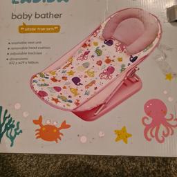 I am selling this ladida bath seat and can see suitable for newborns comes with head cushion still got box used hand full of times can deliver if needed thanks