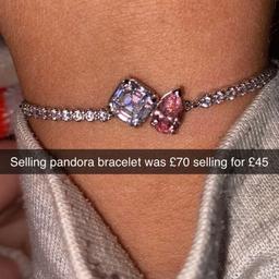 Pandora bracelets only wore one time and in good shape