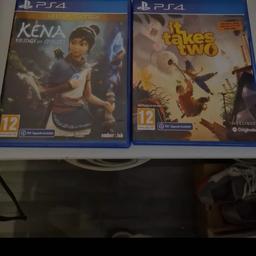 2 ps4 games. Kena and It takes two.. discs in excellent condition. collection is from speke