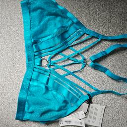 ann summers bra top size 14 nwt turquoise