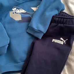 One track suit adidas one puma 
Both age 6-9 months
Worn couple times
Good condition
If don’t want both £10 each both £20