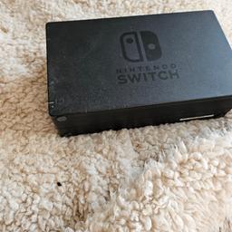 Nintendo switch with docking stand leads and games hardly used