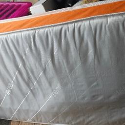 soft single matress, brought from argos with bed frame, but was a little soft so replaced it to a firmer one. was used for around 2 weeks. bargain price as need the space