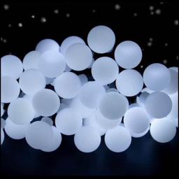 30ft. 60 white Solar balls 
8 flash modes 
New