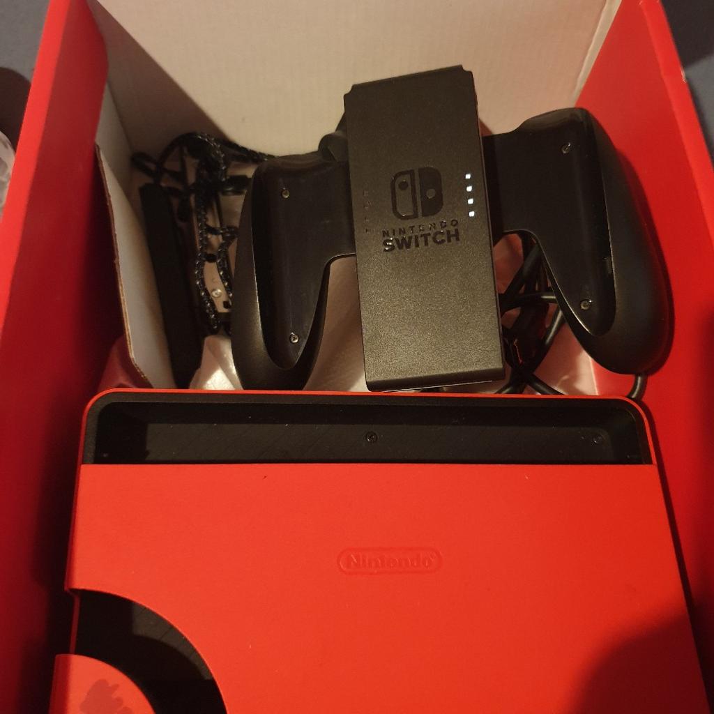 Nintendo Switch OLED (Mario Addition)
Like new, has always had a screen protector. It comes with the original box and a Mario case along with all accessories.