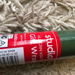 Brand New & Sealed
Kraft Wrapping Paper
Colours available : Natural or Green
50cm x 5 M each Roll
Massive 5 Metres Long
Retail Price £2.99 each , but to You Only £1 each
5 rolls would cost £14.95 , selling for only £5
Collection, or free local delivery if purchasing 5 or more